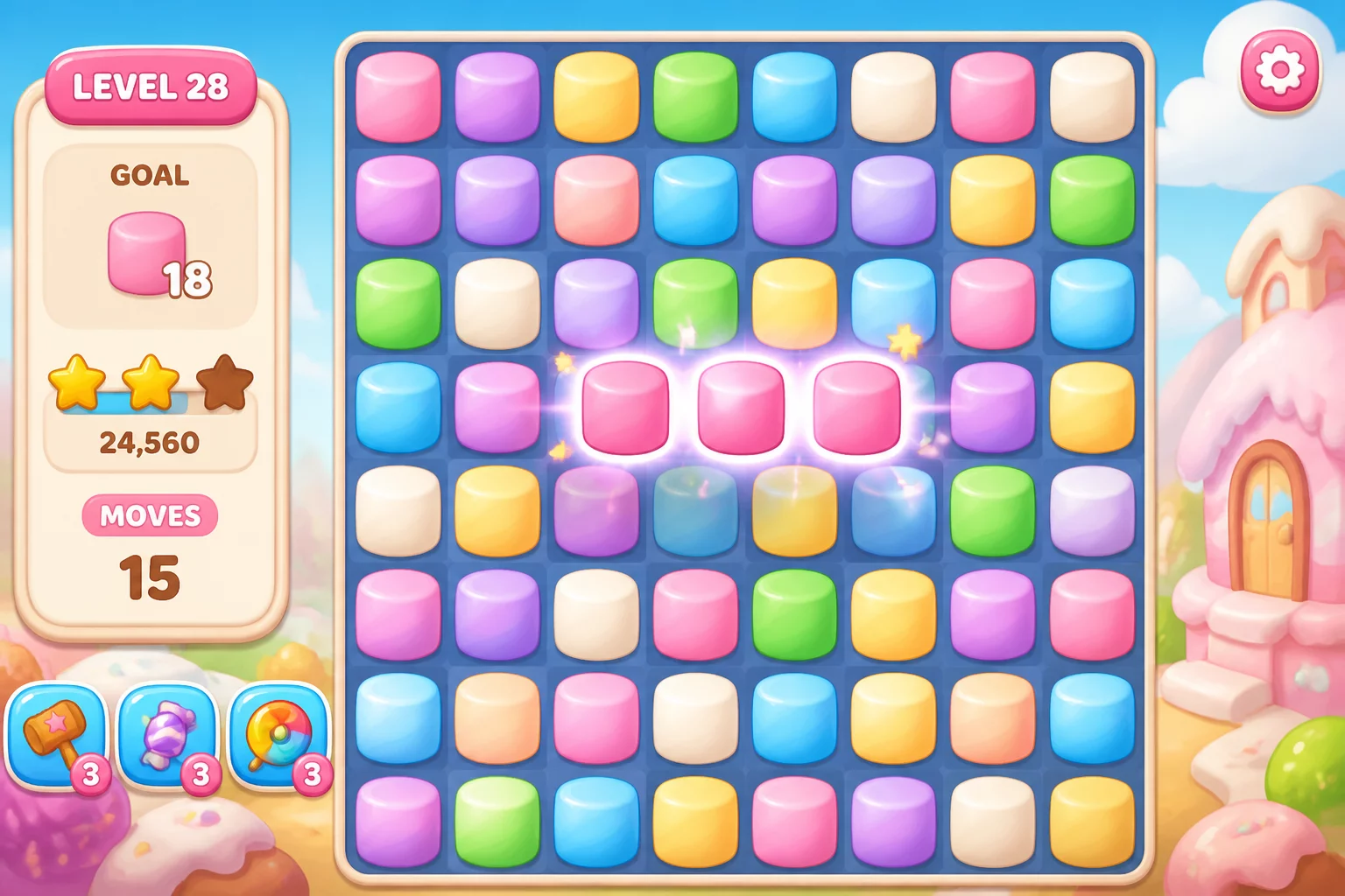 Candy Match Marshmallow