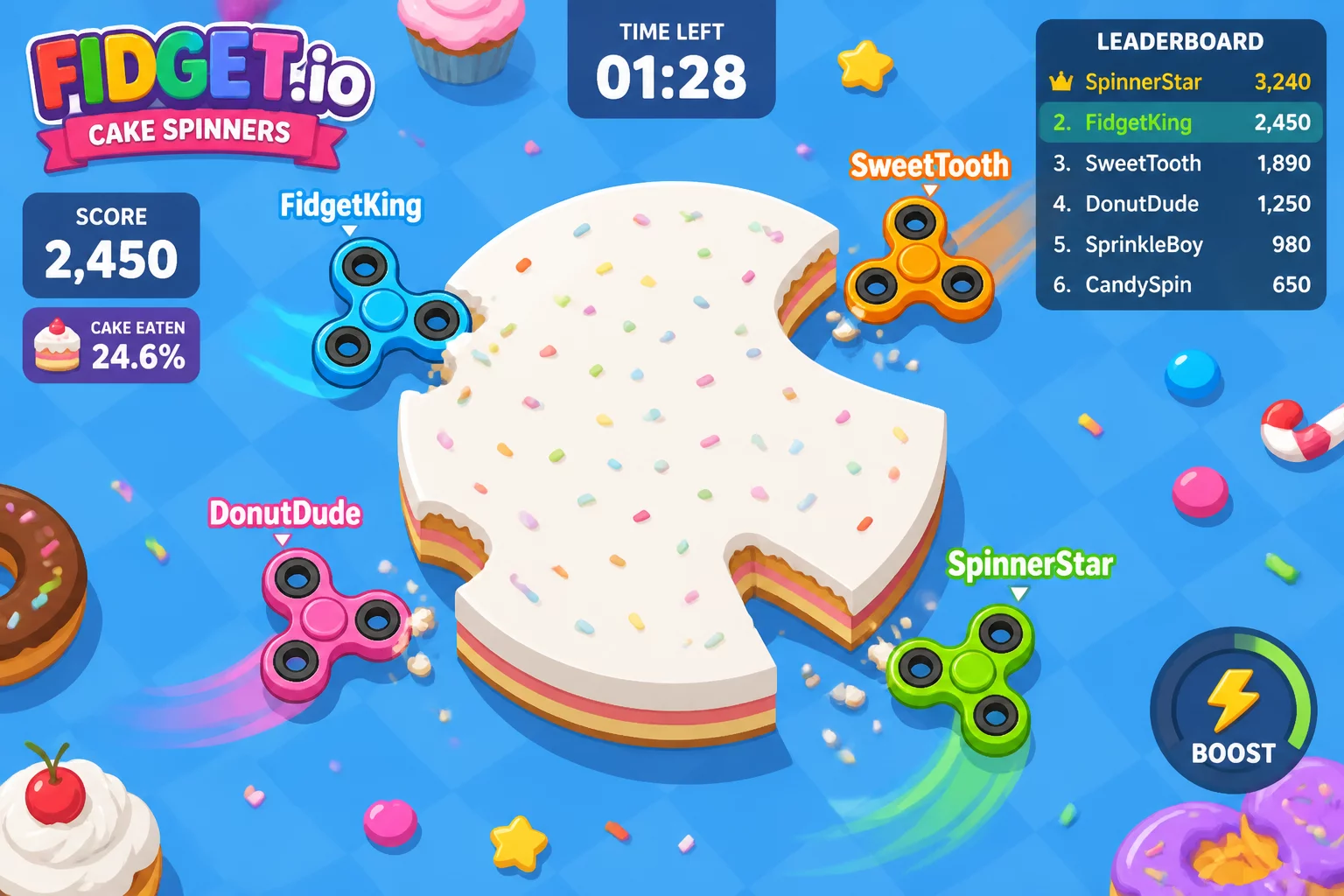 Fidget.io Cake