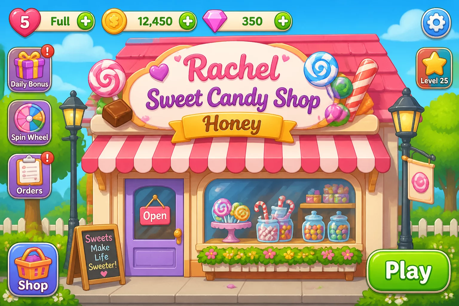 Rachel Sweet Candy Shop Honey