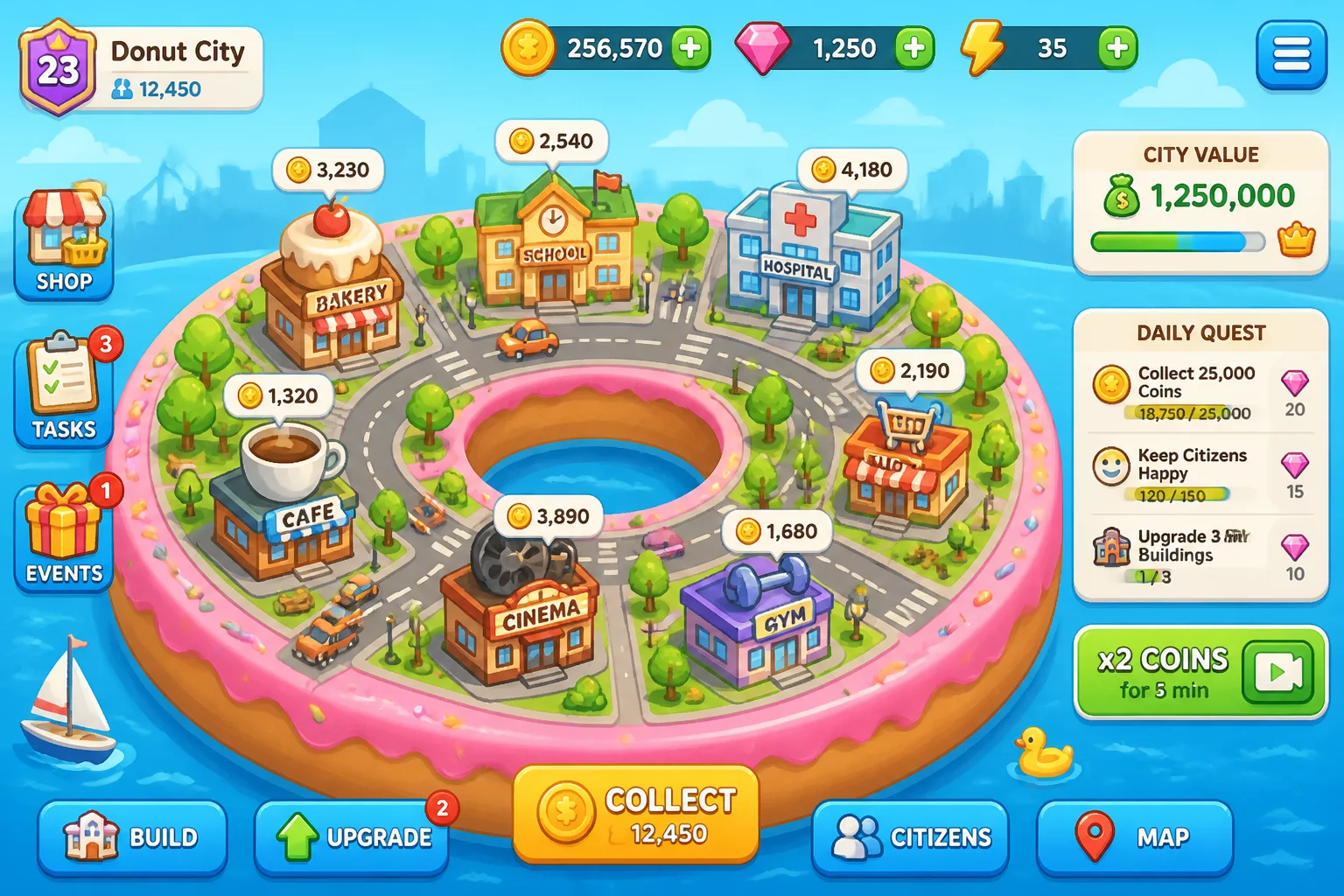 Rule Your City Donut