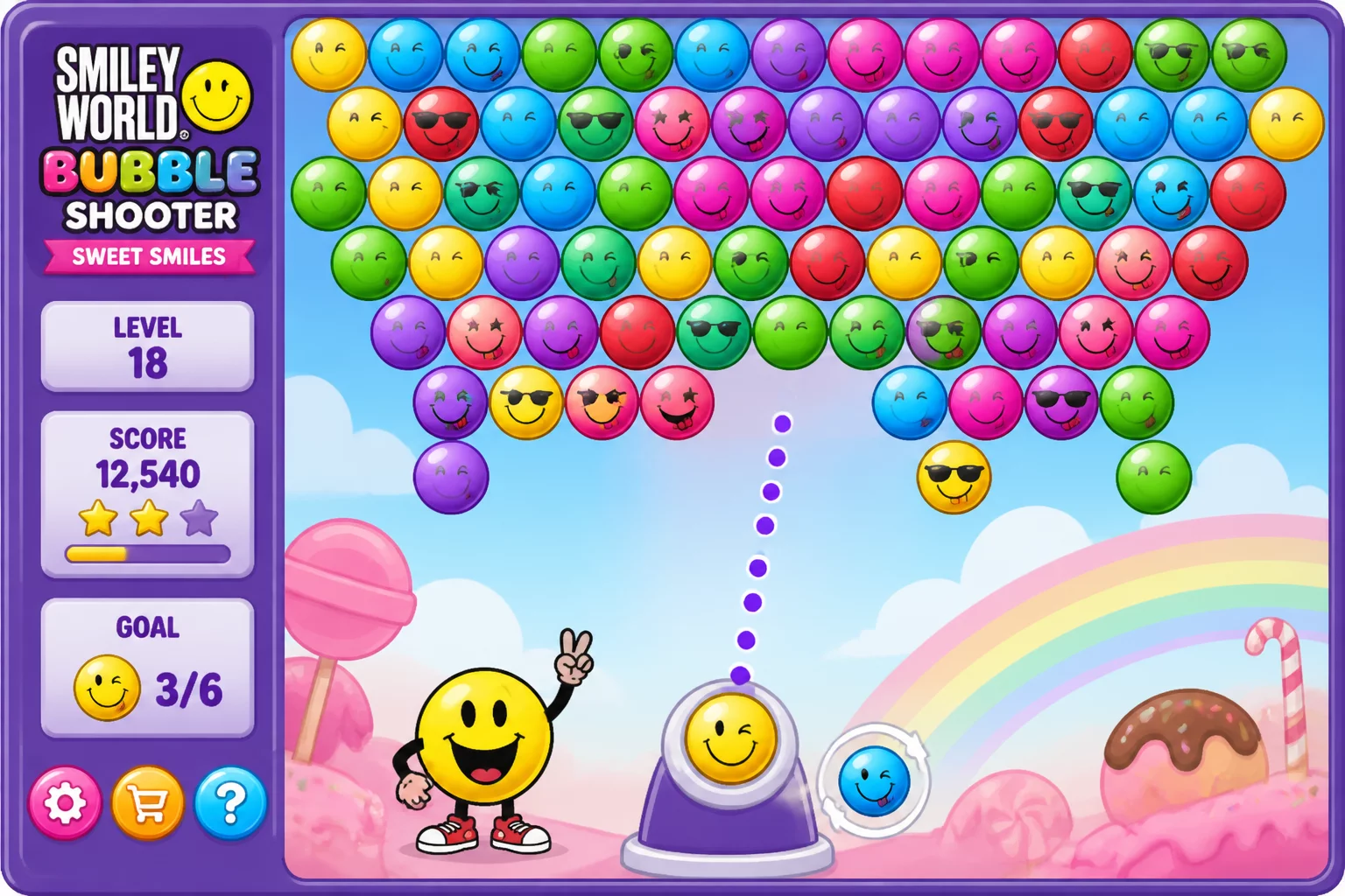 SmileyWorld: Bubble Shooter Sweet