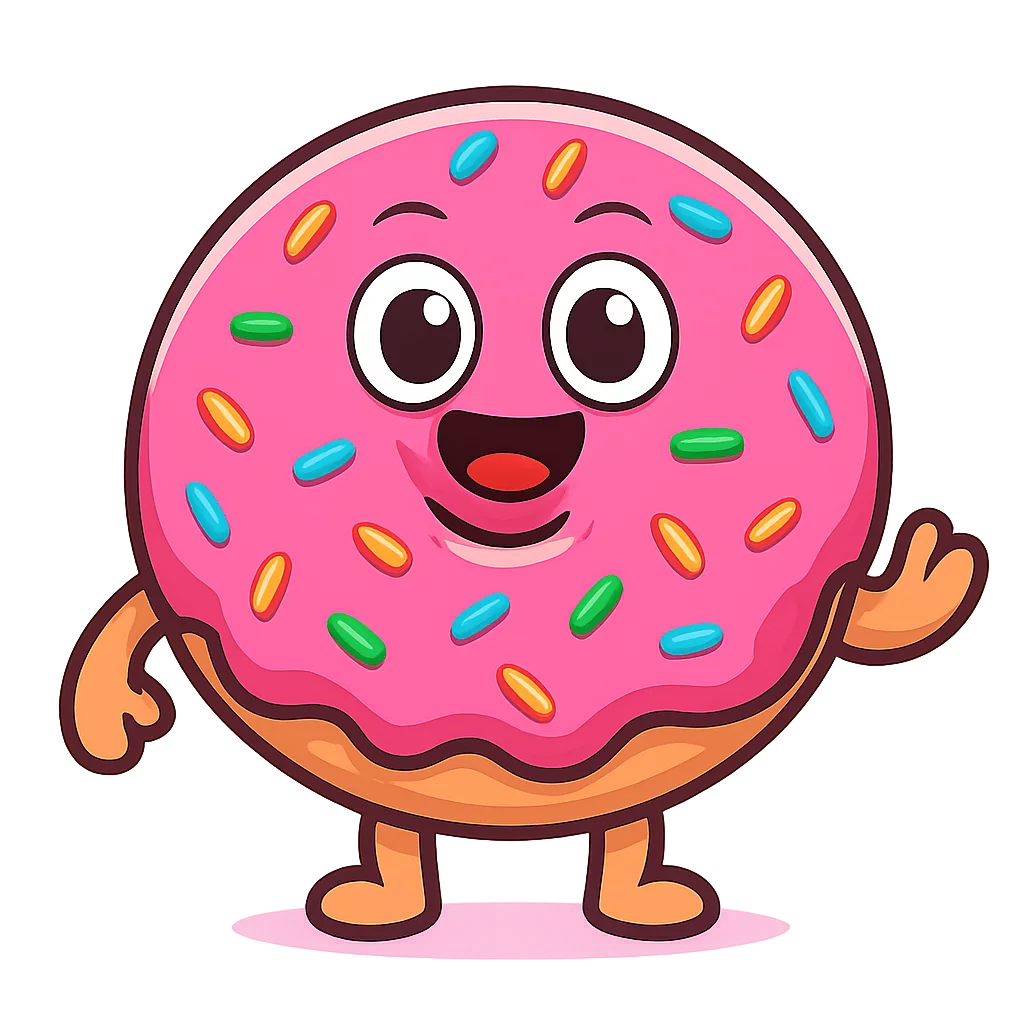 Sweet Donut Mascot